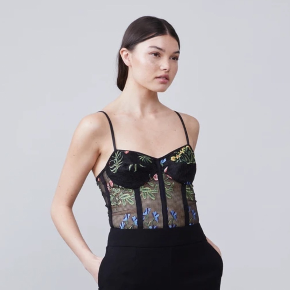 Allen Schwartz Calla Bustier Jumpsuit Sz4 NWT